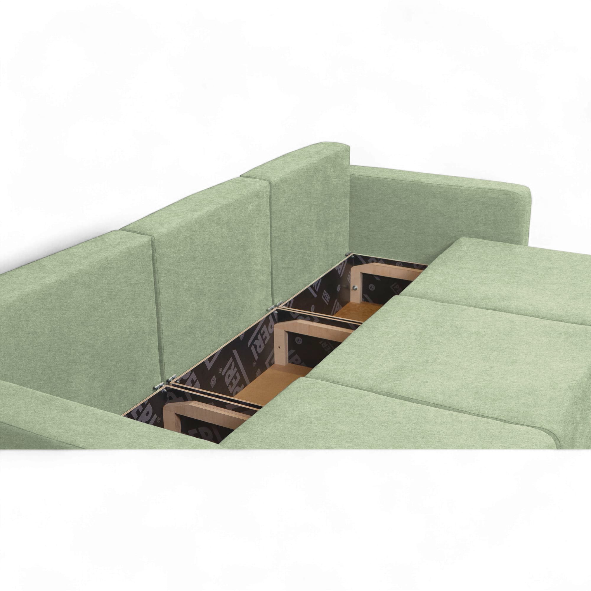 Moduļu dīvāns Modul 2400 Tirkīzs XL (160cm) - 4