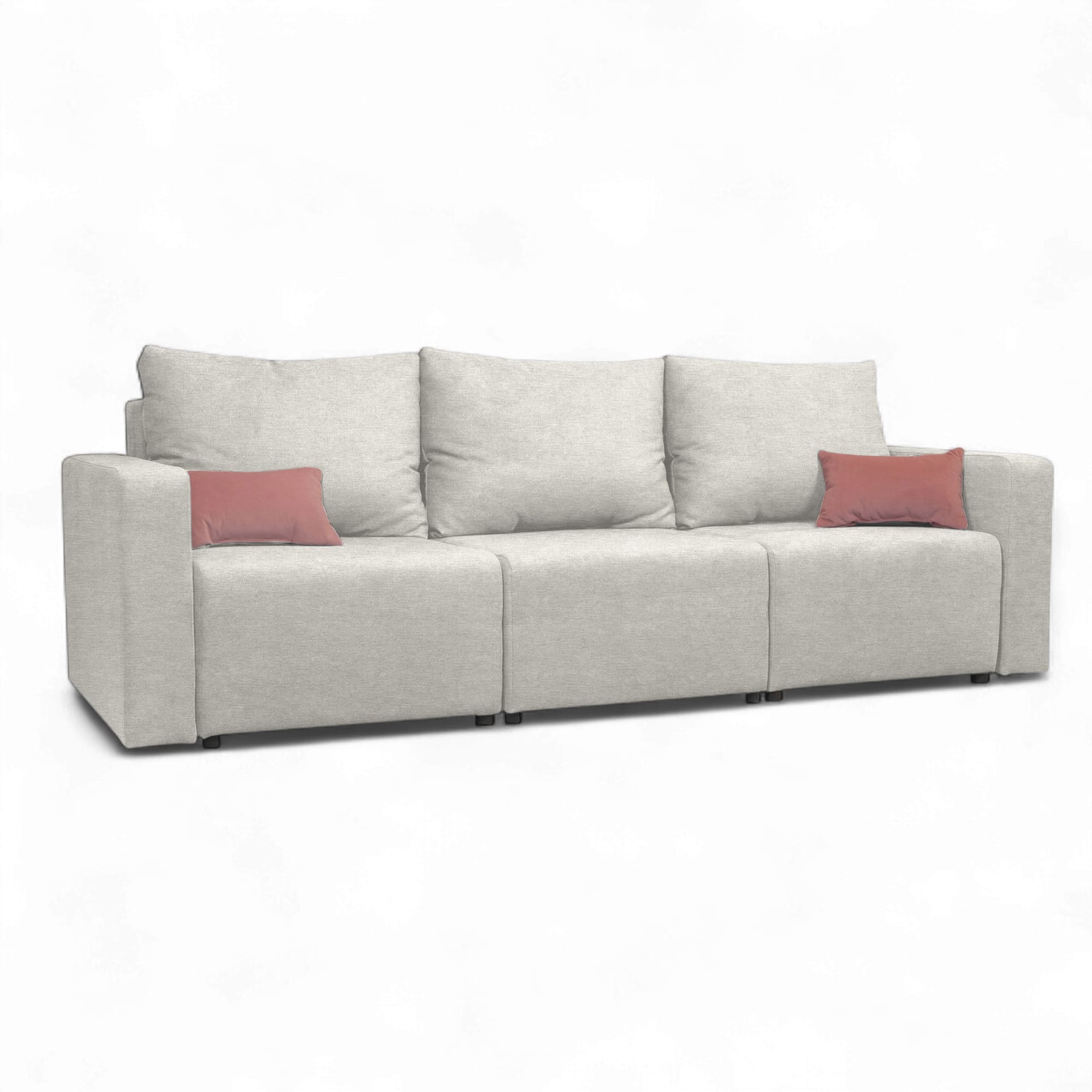 Moduļu dīvāns Modul 2400 Gaiši pelēka XL (160cm) - 1