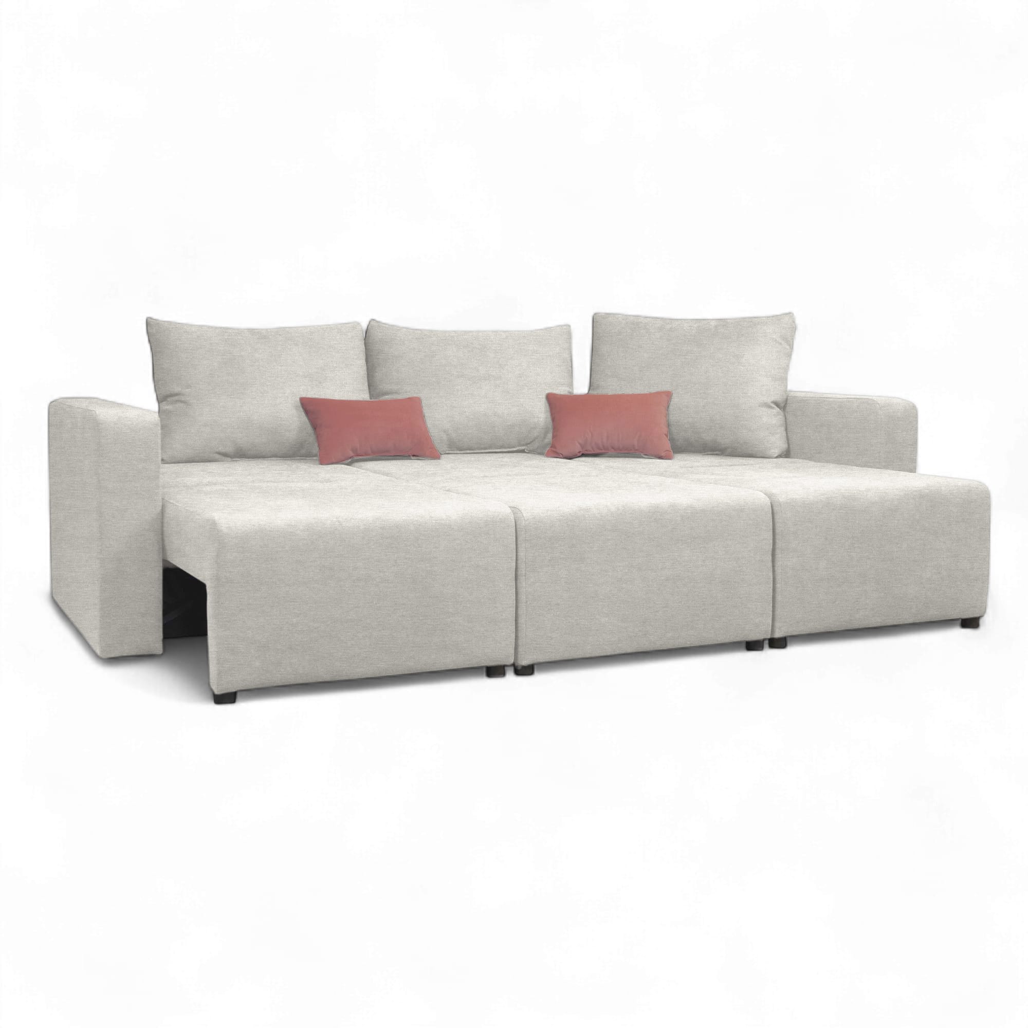Moduļu dīvāns Modul 2400 Gaiši pelēka XL (160cm) - 3