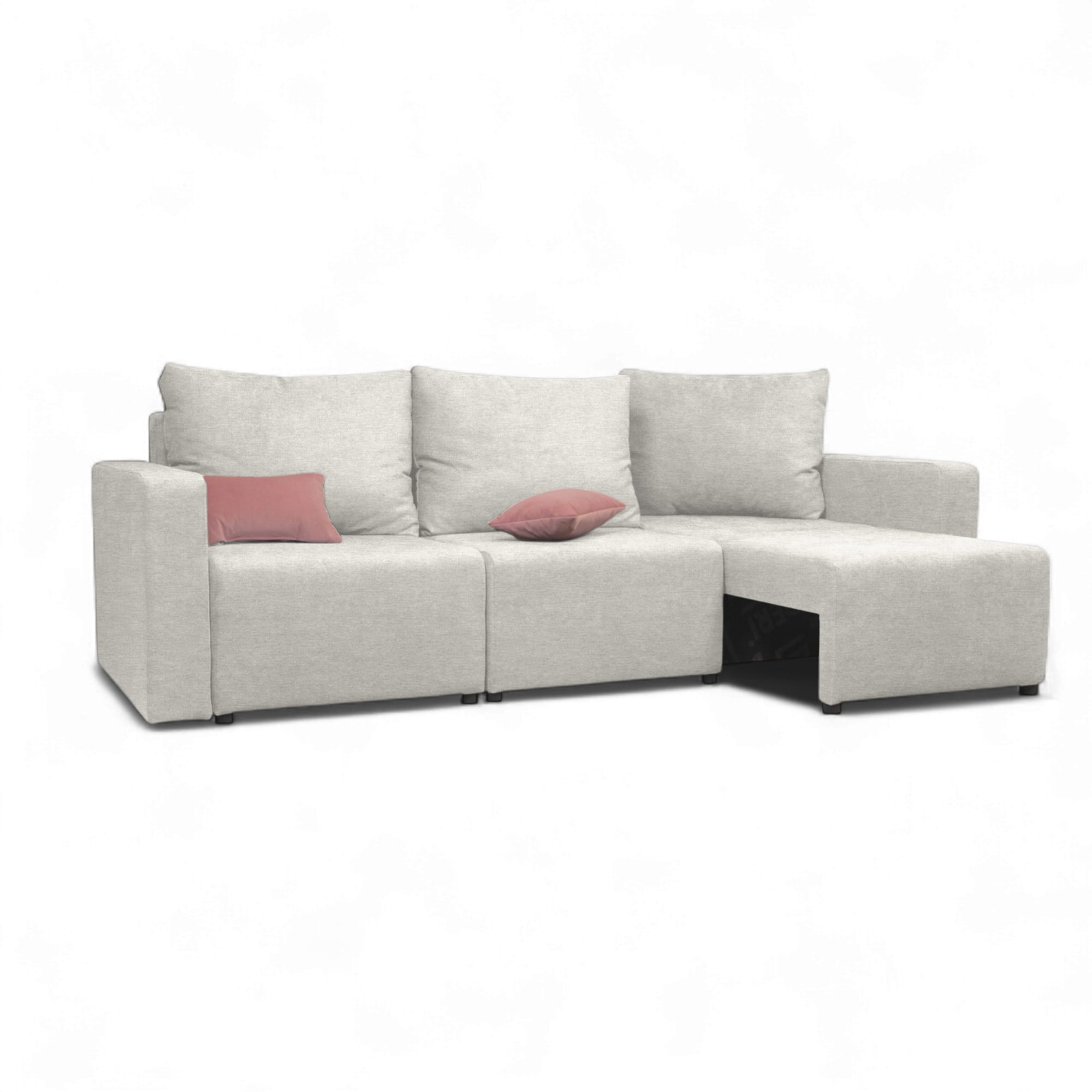 Moduļu dīvāns Modul 2400 Gaiši pelēka XL (160cm) — foto 5