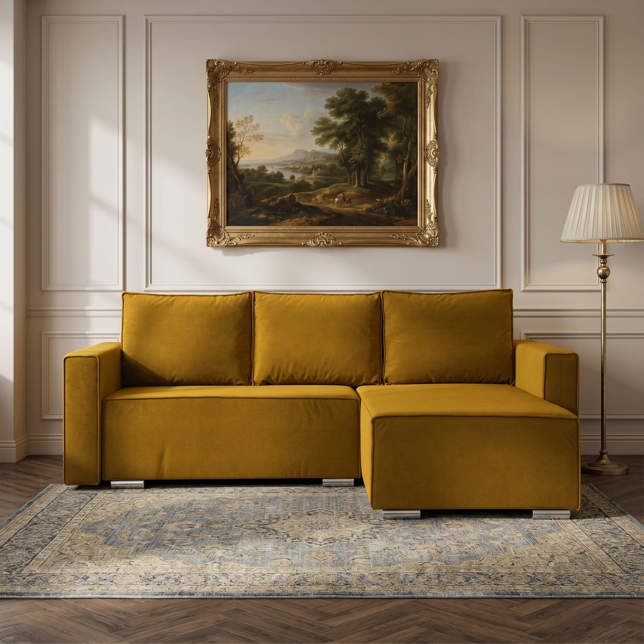 Sofa bed Oreon Mustard - 1