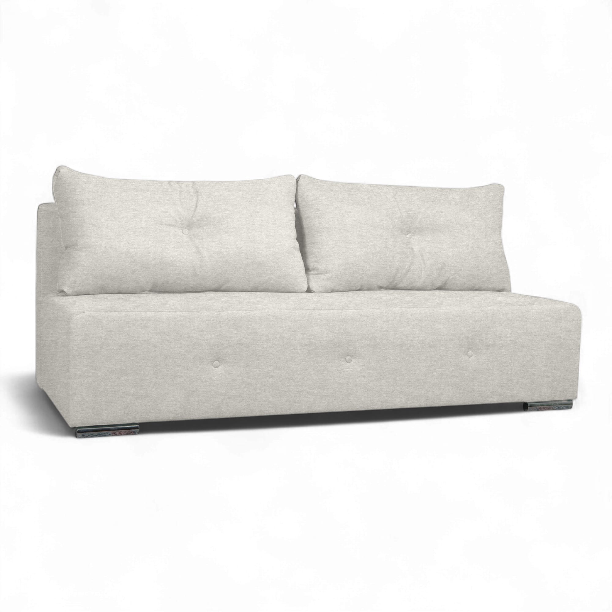 Dīvāns–Gulta Pugo Gaiši pelēka XL (160cm) - 1